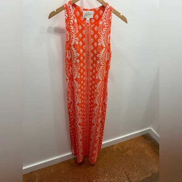 chinese dress ladies Lilly Pulitzer Ramsey Maxi Dress in Resort White Seashell Splendor –  Leigh's of Breton Village main image 1